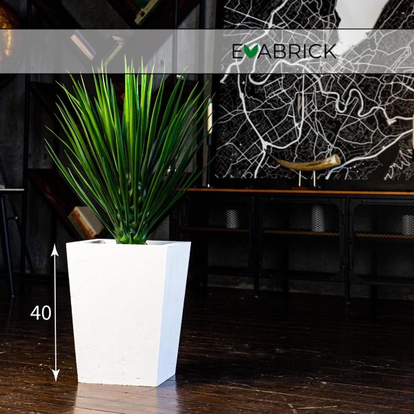 Evabrick Pyramid 22 л, 40*30 см, 8 кг, белый, пирамида