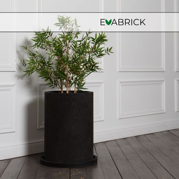 Evabrick Cylinder 56 л, 55*40 см, 21 кг, черный, цилиндр с поддоном