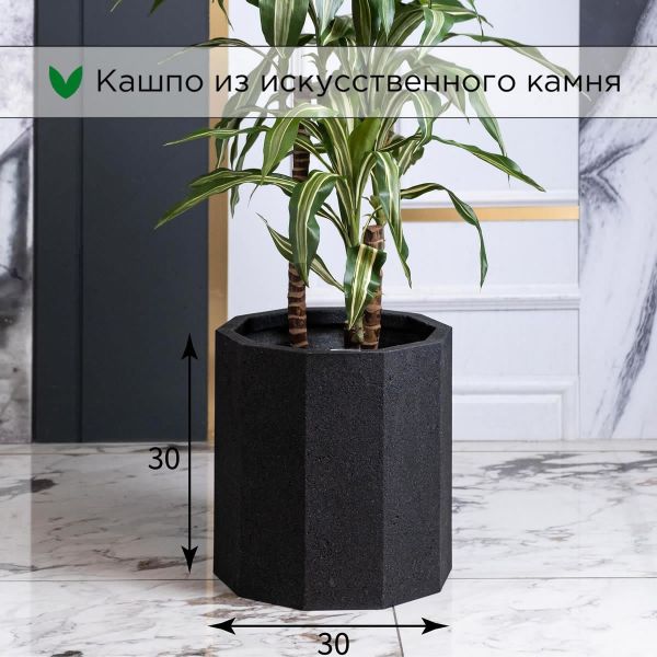 Evabrick Prizma 16 л, 30*30 см, 6 кг, черный, призма