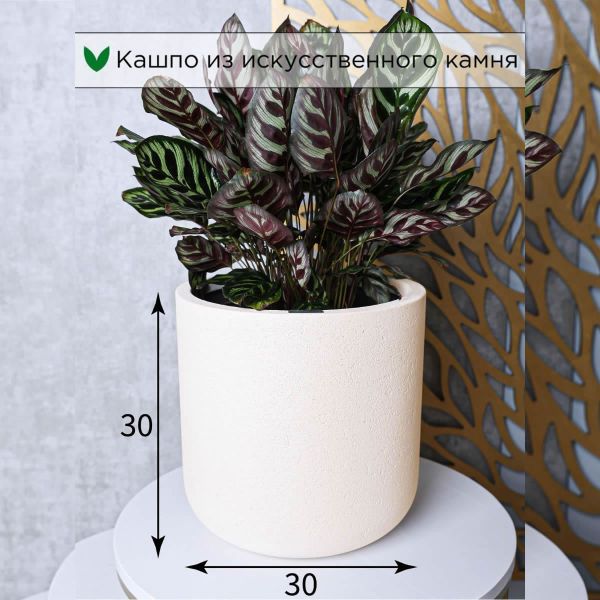 Evabrick Sphere cylinder 16 л, 30*30 см, 6 кг, бежевый, цилиндр