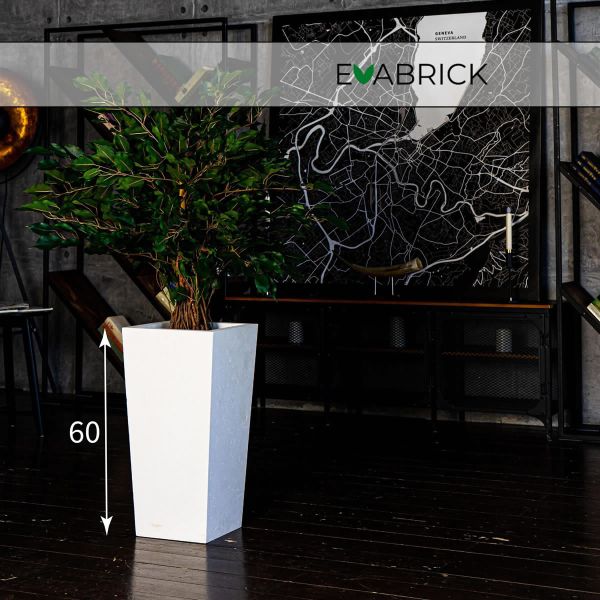 Evabrick Pyramid 35 л, 60*30 см, 12 кг, белый, пирамида