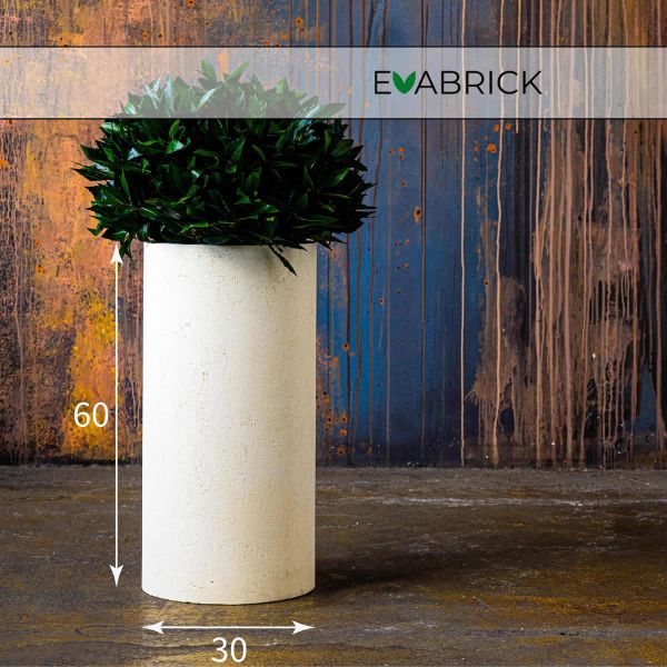 Evabrick Cylinder 33 л, 60*30 см, 12 кг, бежевый, цилиндр