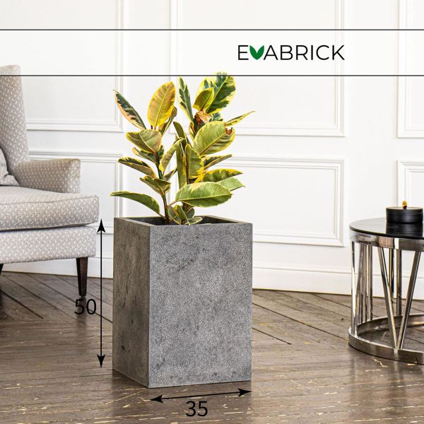 Evabrick Cube 51 л, 50*35 см, 14 кг, серый, куб
