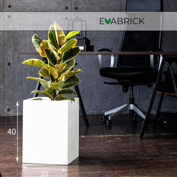 Evabrick Cube 29 л, 40*30 см, 10 кг, белый, куб