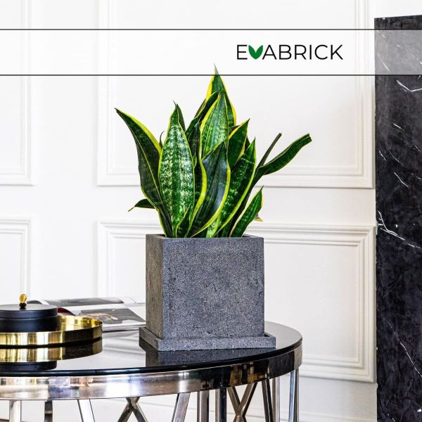 Evabrick Cube 5 л, 20*20 см, 5 кг, серый, куб с поддоном