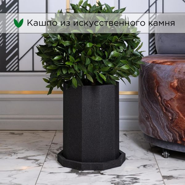 Evabrick Prizma 30 л, 40*30 см, 11 кг, черный, призма с поддоном