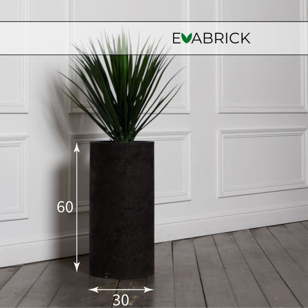 Evabrick Cylinder 33 л, 60*30 см, 12 кг, черный, цилиндр