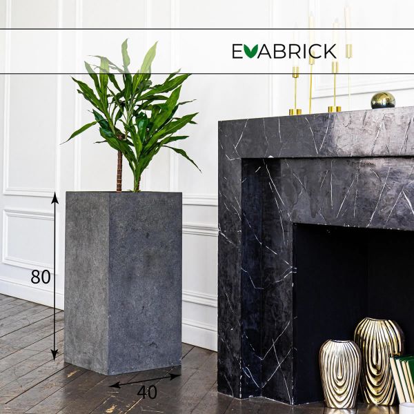 Evabrick Cube 113 л, 80*40 см, 27 кг, серый, куб