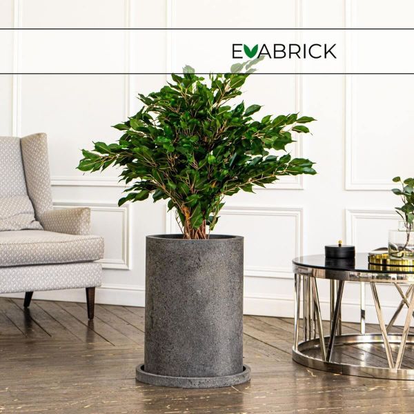 Evabrick Cylinder 56 л, 55*40 см, 21 кг, серый, цилиндр с поддоном