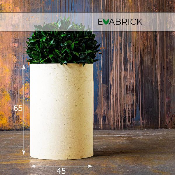 Evabrick Cylinder 86 л, 65*45 см, 20 кг, бежевый, цилиндр