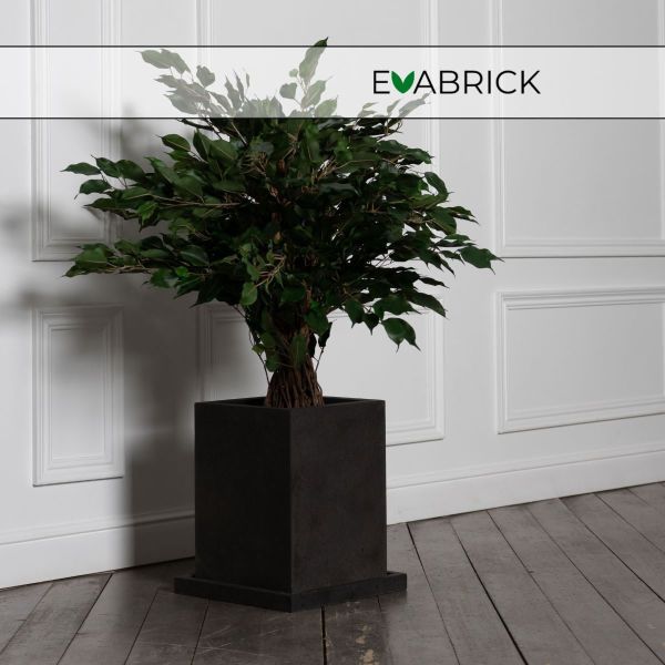 Evabrick Cube 29 л, 40*30 см, 13 кг, черный, куб с поддоном