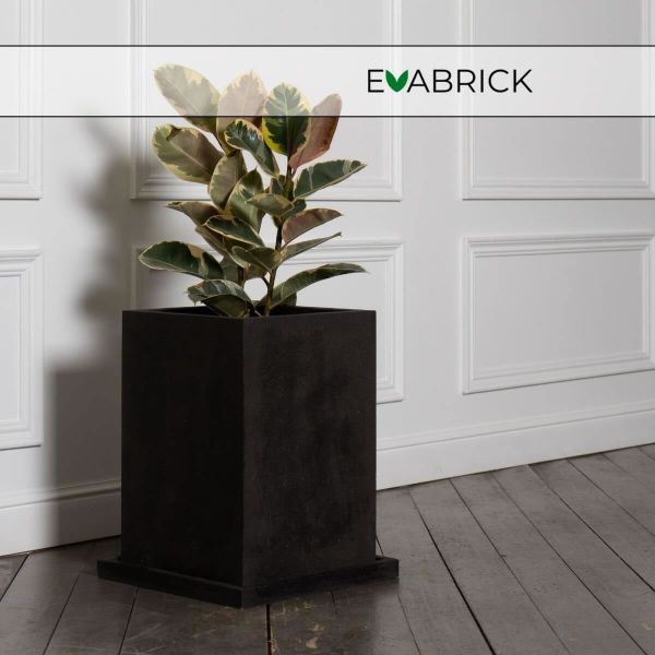 Evabrick Cube 51 л, 50*35 см, 17.5 кг, черный, куб с поддоном