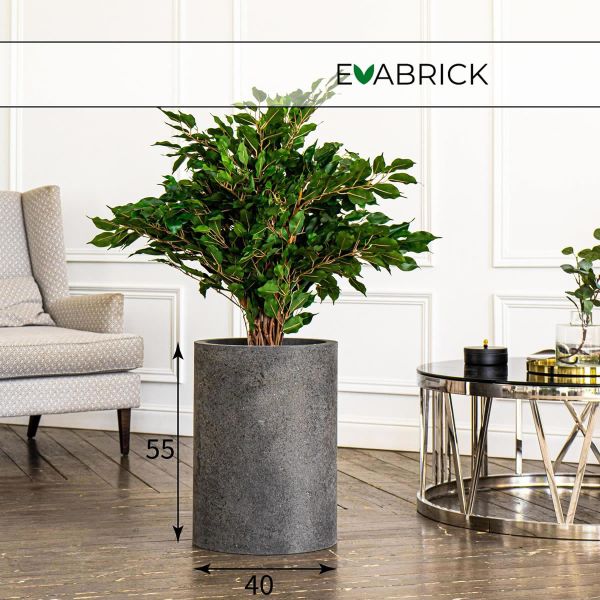 Evabrick Cylinder 56 л, 55*40 см, 17 кг, серый, цилиндр