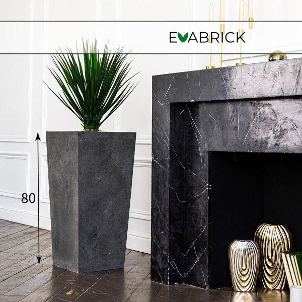 Evabrick Pyramid 88 л, 80*40 см, 21 кг, серый, пирамида