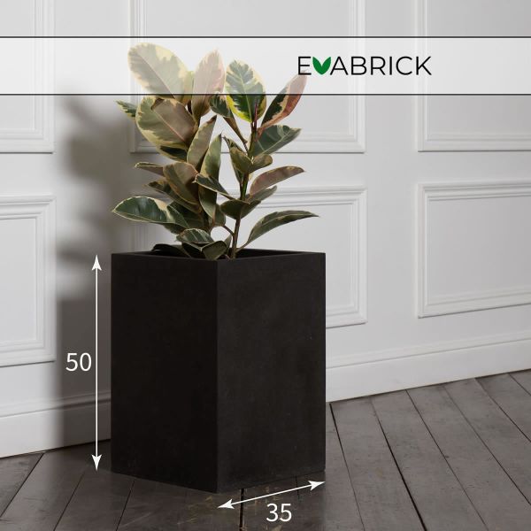 Evabrick Cube 51 л, 50*35 см, 14 кг, черный, куб