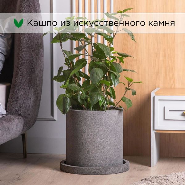 Evabrick Cylinder 17 л, 30*30 см, 9 кг, серый, цилиндр с поддоном