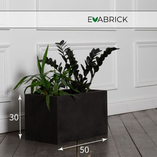 Evabrick Rectangle 34 л, 30*50 см, 12 кг, черный, прямоугольник