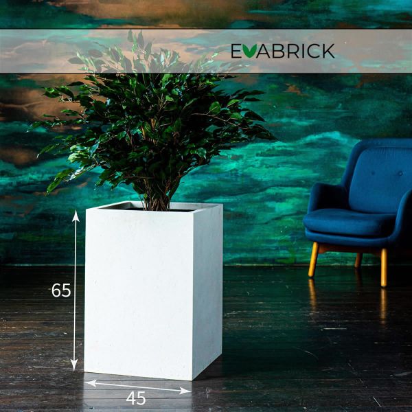 Evabrick Cube 114 л, 65*45 см, 24 кг, белый, куб