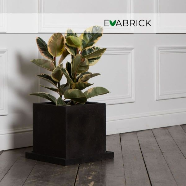 Evabrick Cube 20 л, 30*30 см, 11 кг, черный, куб с поддоном