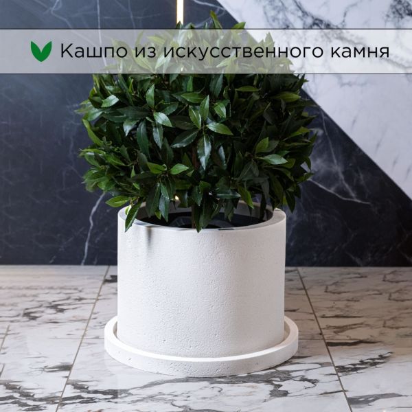 Evabrick Cylinder 31 л, 30*40 см, 13 кг, белый, цилиндр с поддоном