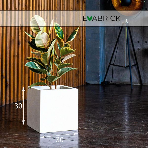 Evabrick Cube 20 л, 30*30 см, 8 кг, белый, куб