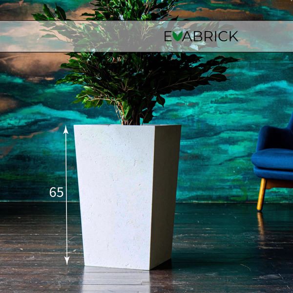 Evabrick Pyramid 72 л, 65*40 см, 16 кг, белый, пирамида